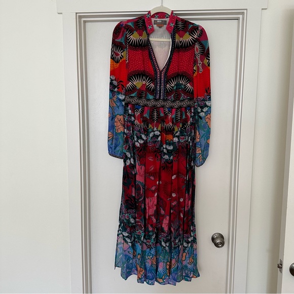 Anthropologie Bhanuni by Jyoti Ronika Beaded V-Neck Maxi Dress - Picture 5 of 16